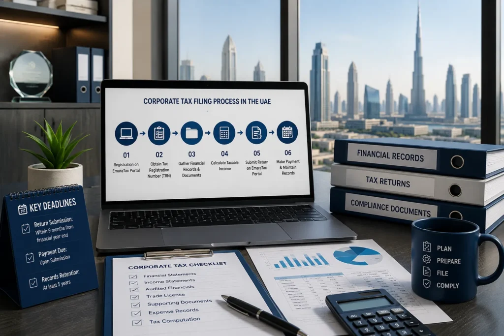 Corporate Tax Filing Process in the UAE
