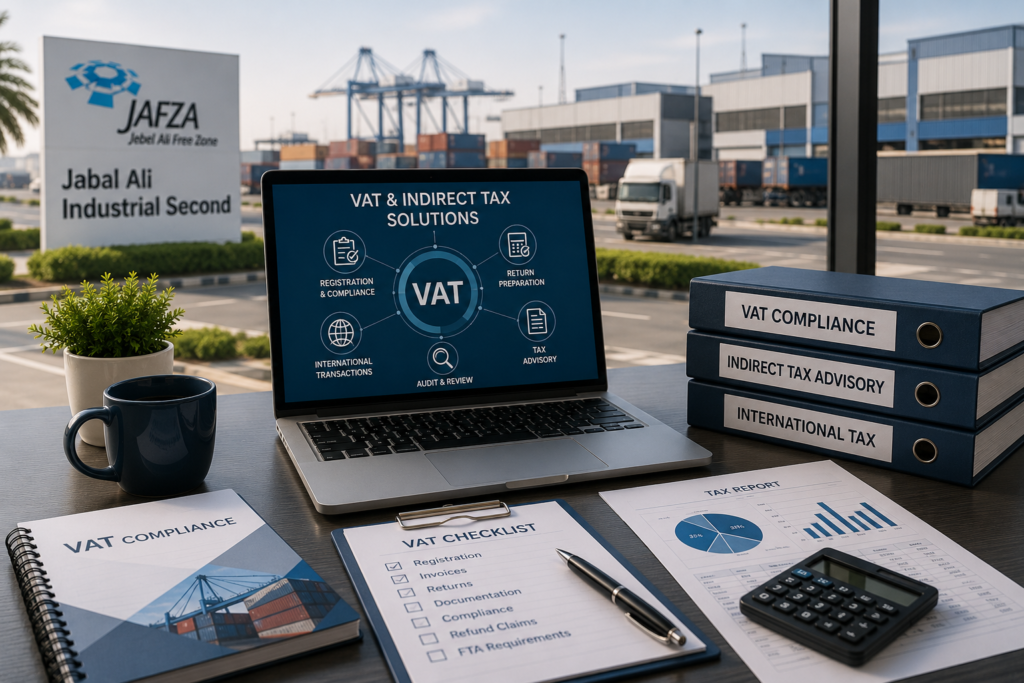 Our VAT and Indirect Tax Services for Jabal Ali Industrial Businesses