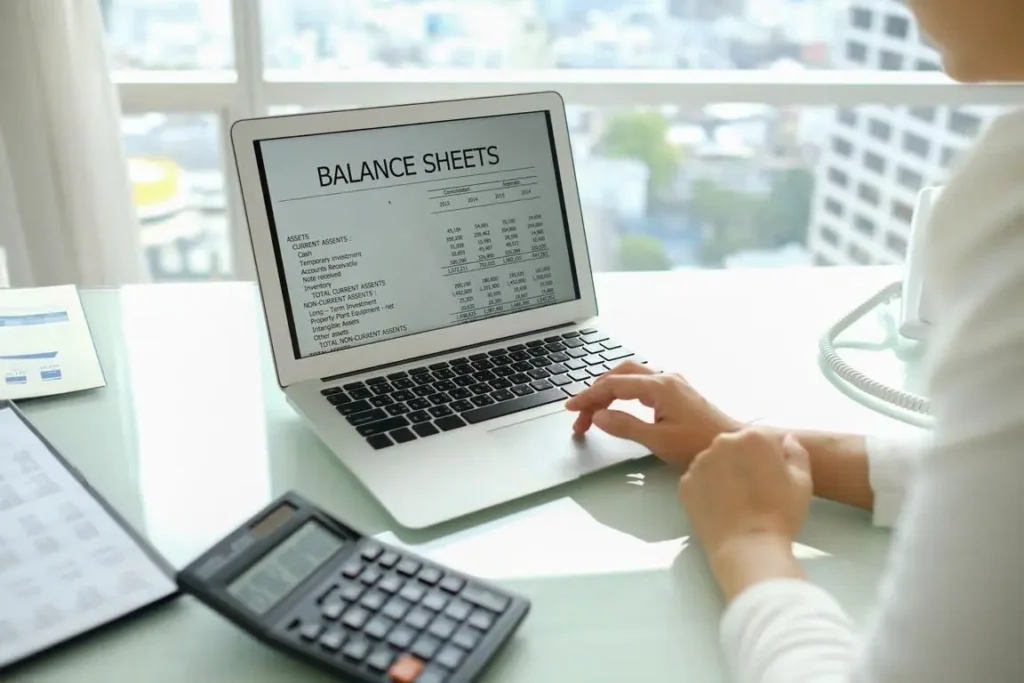 Preparation of balance sheets