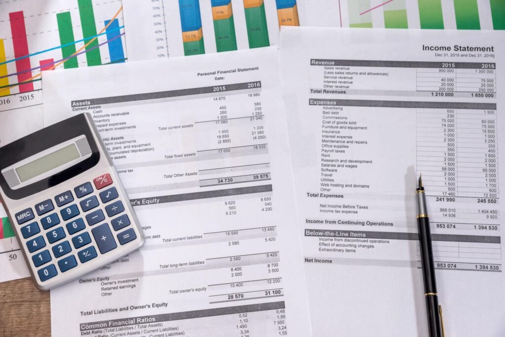 Preparation of balance sheets